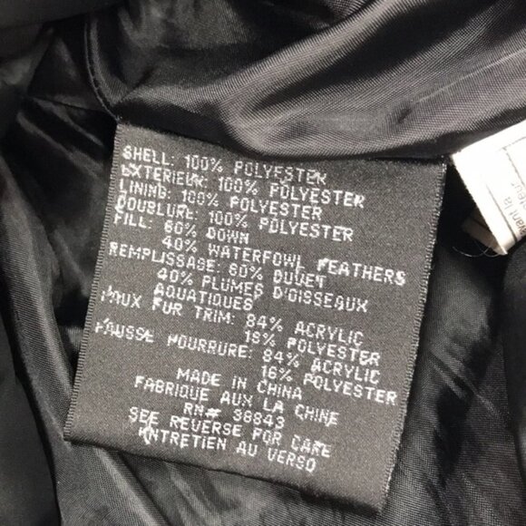 Via Spiga Women's Diamond Quilted Down Coat with Faux Fur Collar - Picture 6 of 6